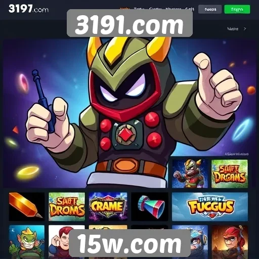 Perfil dos jogos disponíveis em 3191.com