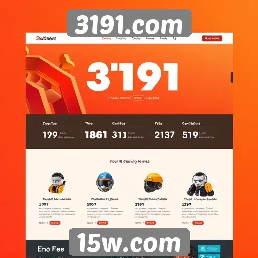 Análise da interface do usuário do site 3191.com